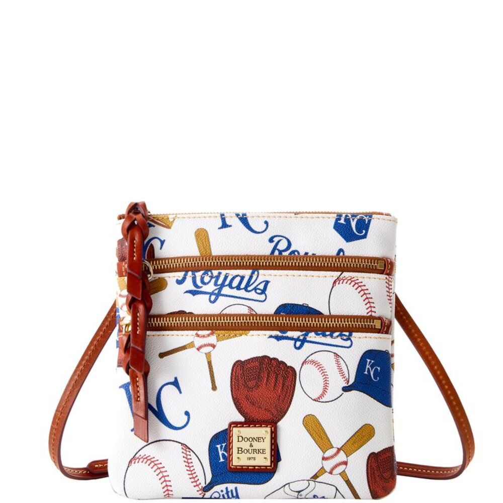 Dooney & Bourke MLB Kansas City Royals N S Triple Zip Crossbody - ROYALS